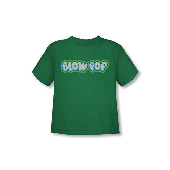 Blow Pop Logo (Kelly Green) Toddler Tee - TootsieShop.com