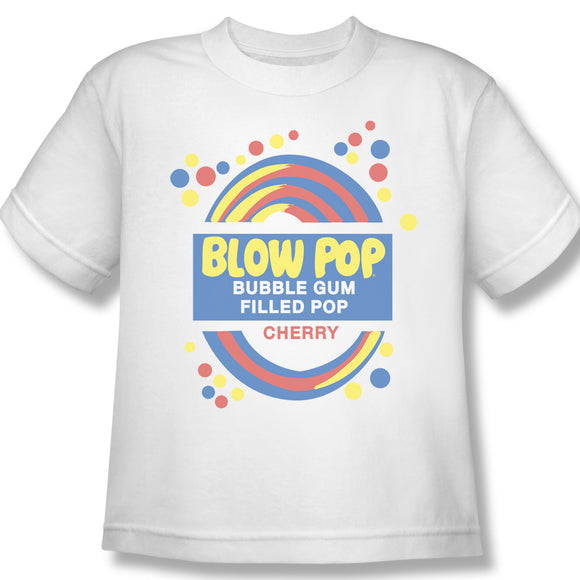 Blow Pop Label (White) Youth Tee - TootsieShop.com