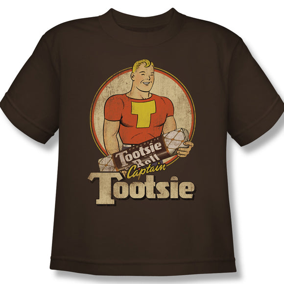 Captain Tootsie (Coffee) Youth Tee - TootsieShop.com