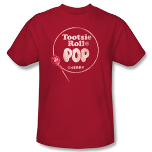 Tootsie Roll Pop Logo (Red) T-Shirt - TootsieShop.com