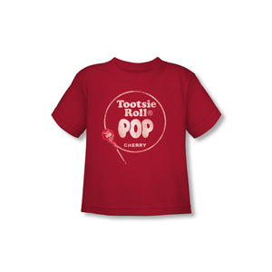 Tootsie Roll Pop Logo (Red) Toddler Tee - TootsieShop.com